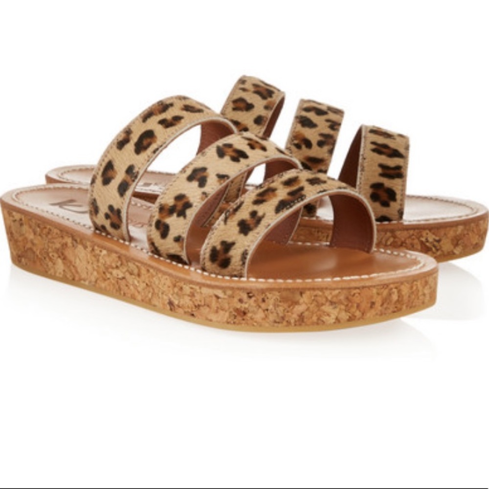 K.Jacques St.Tropez Leopard platform sandal